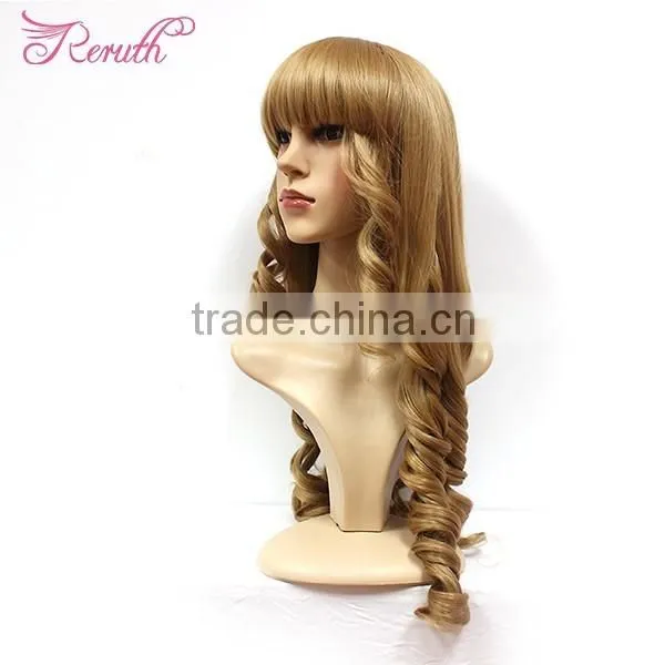 Customized Fashion Cheap Body Wave Natural Hair Wig Cosplay