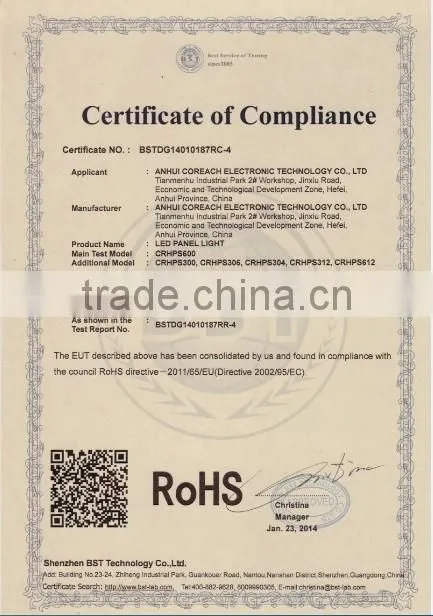 High brightness and ultra thin led round panel light