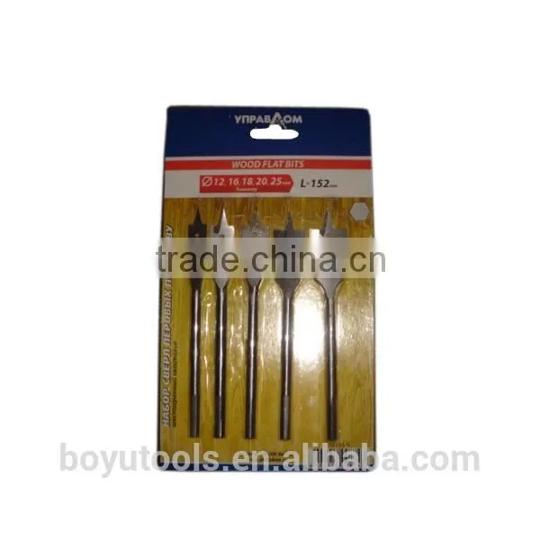 wood spade flat drill bits inch size