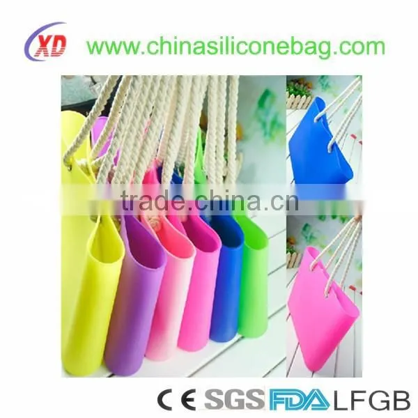 Large Capacity Fashion Silicone handbag Soft Bag Cheap Designer for Women Tote Shopping Bag