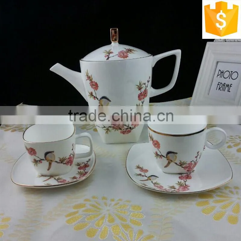 ceramic gold rim tea cup and saucer 300ml bone china tea cup and saucer sets