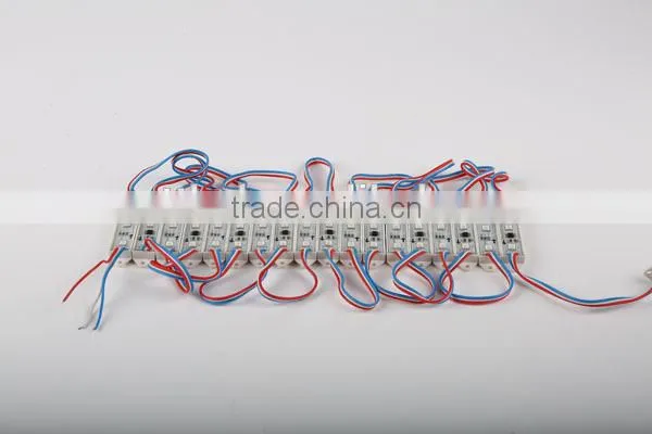 3LEDs WS2811 outdoor led smd pixel module screen,3pcs 5050 RGB SMD LEDs,DC12V input,20pcs a String,75MM*15MM,Waterproof IP67