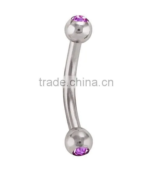 Charming Magnetic Custom Fake Stainless Steel Cool Eyebrow Rings Body Piercing Jewelry