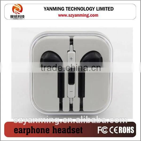Colorful mini Earphone with Mic for iPhone 3G 4G 4S 5G