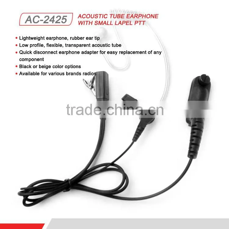 CXD Clear Voice with Side PTT Walkie Talkie Headset Earphone