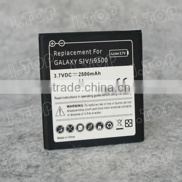 Backup battery for Samsung Galaxy S4 I9500 ,3.7V 2800mAh,18 months warranty