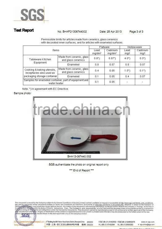 New style aluminium Pressed red color ceramic kitchenware