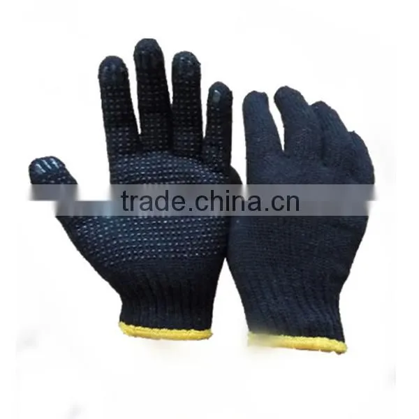 Hand protection PVC Dotted Cotton Work Industrial Safety Gloves