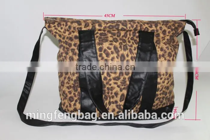 Wholesale Costom High Quality Classic and Fashionable Canvas and PU Women Bag for Lady