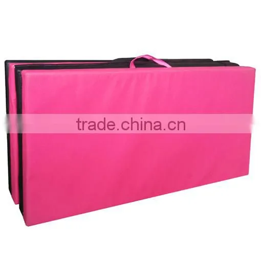 Thick Folding Personal Exercise Mat with Carry Handle