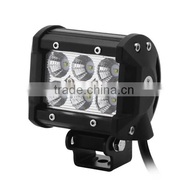 2015 Popular Double Row Lighting Bars Adjustable Bracket 18w Led Light Bar