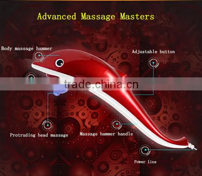 Pain relieve electric handheld dolphins massager