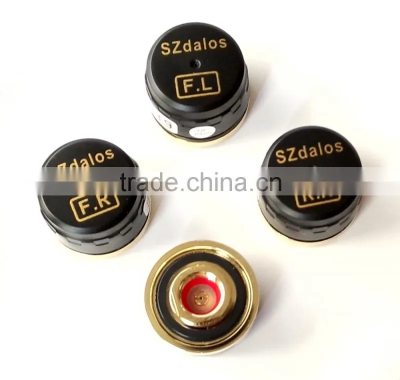 4 Sensors Wireless Solar Charge TPMS Tire Tyre Pressure Monitoring LCD Display