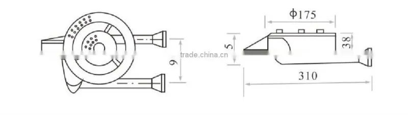 gas burner for pizza oven / natural gas burners for boilers / china supplier gsa wok burner