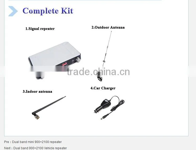 kingtone new updated Dual band 850+1800 Vehicle signal repeater car booster
