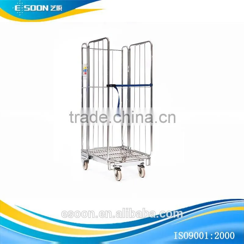 Customized supermarket Safe basket Metal rolling cage