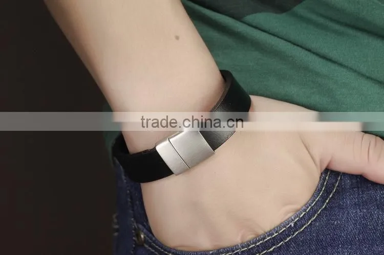 Guangzhou Gemstone Jewelry Market Leather Width Bracelet