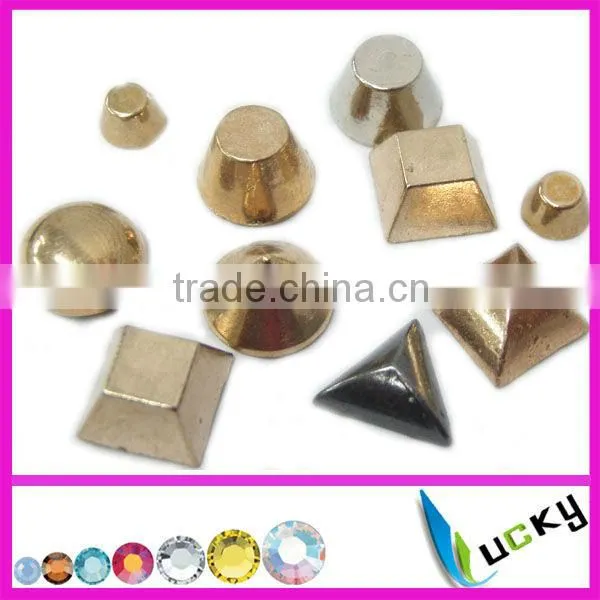 2103 newest large size hot fix copper dome rectangle shape dome