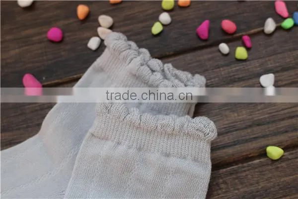 girls pointelle heathered socks