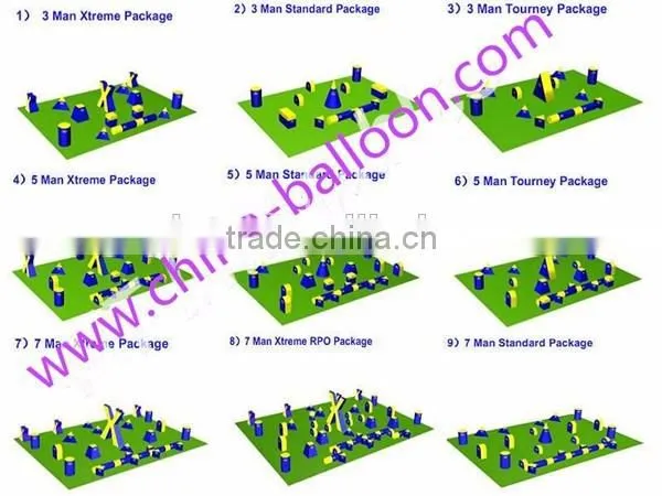 exciting inflatable paintball bunker,inflatable air bunker,colorful inflatable air barrier for outdoor games