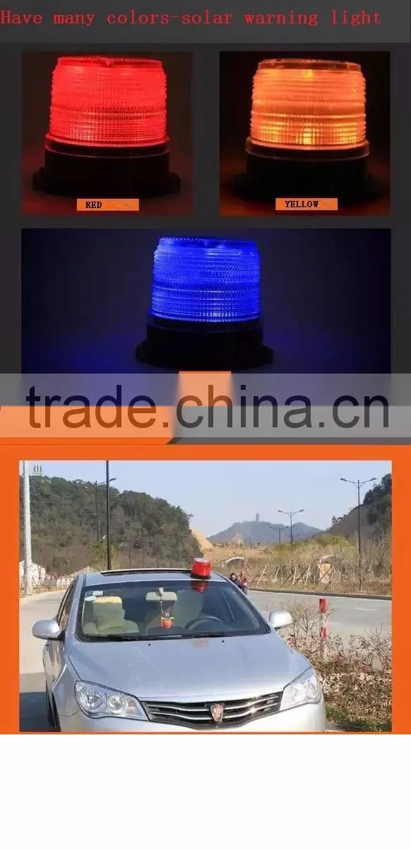 Newest barricade barrier solar warning LED light