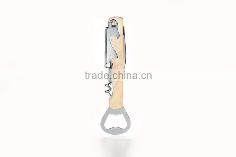 bar tools wine bottle opener wine corkscrew metal stainless steel waiter's wine opener with knife