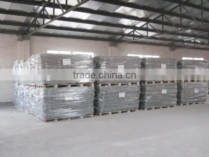 rock filled galfan wire+pvc coated gabion baskets/gabion box 2m*1m*1m