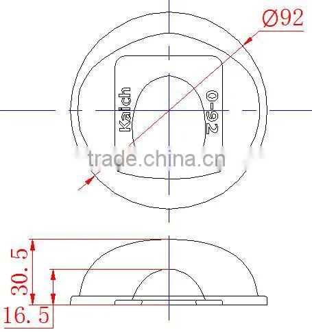 Led glass Lens for Urban road KC92-0 92mm