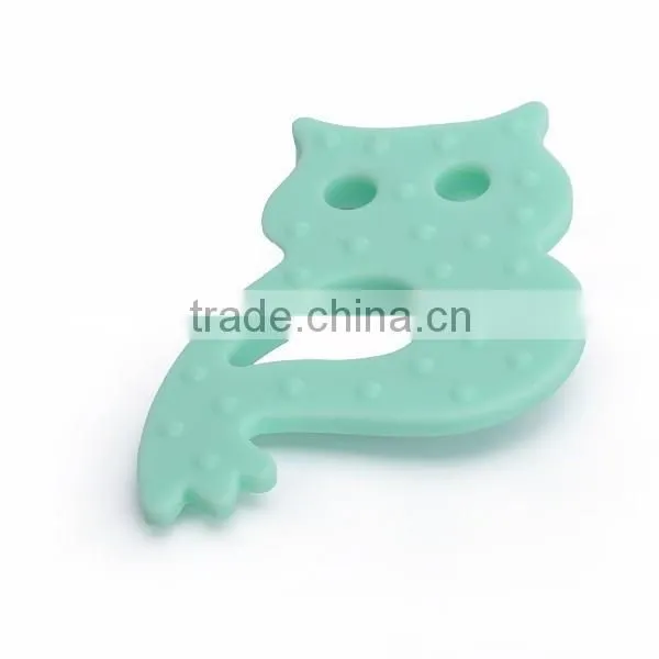 BPA Free Baby Loved Teething Toys Silicone Baby Teether Owl Baby Teether