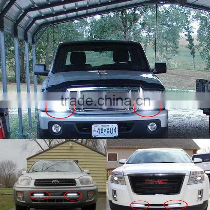 Top quality eagle eyes 12V headlight led daytime running lights 7000K high bright led eagle eyes for all cars