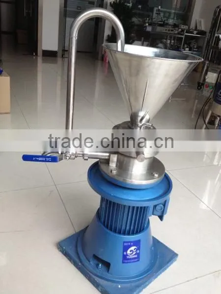 Homogeneous vertical sesame peanut butter colloid mill