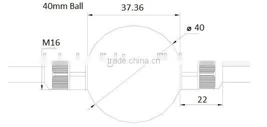 DMX LED ball light 3D effect 50mm DC5V nightclub decoration
