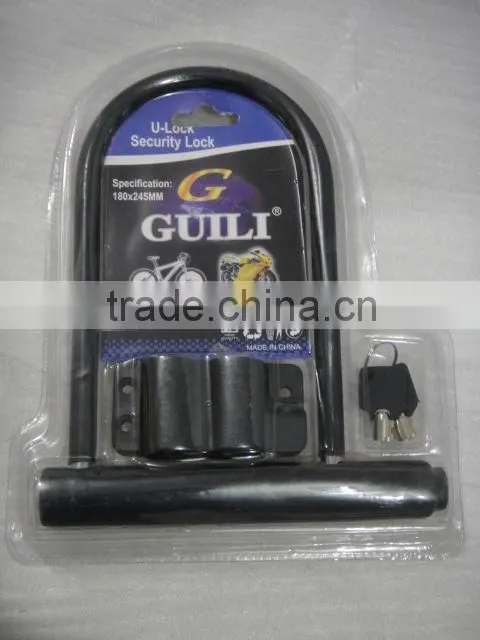 HC85103 Good Sell Bicycle U-Lock in Double Blister Package