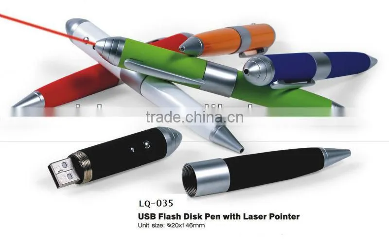 usb flash drive laser pointer ball pen usb 2.0, different shape usb stylus pen drives