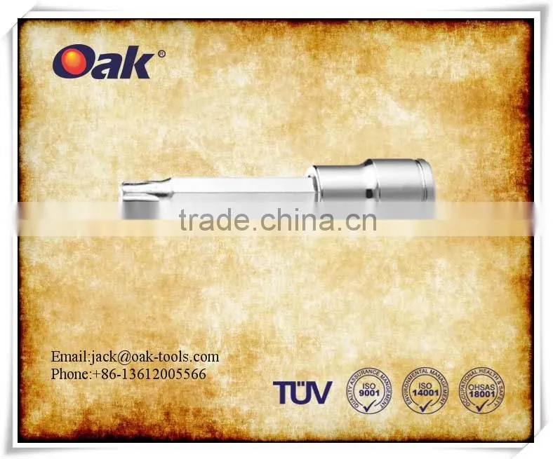 Non Magnetic Titanium 1/4 drive slotted screwdriver bit socket