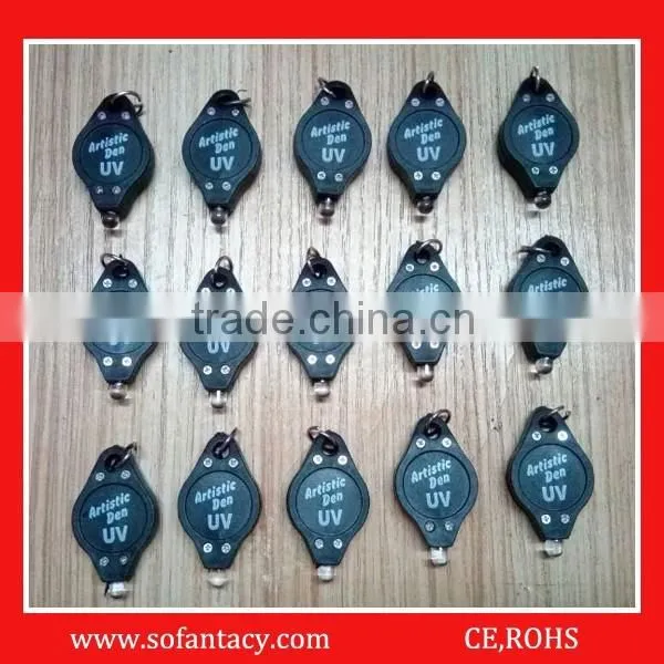 Cheapest UV led light keychain for promotional