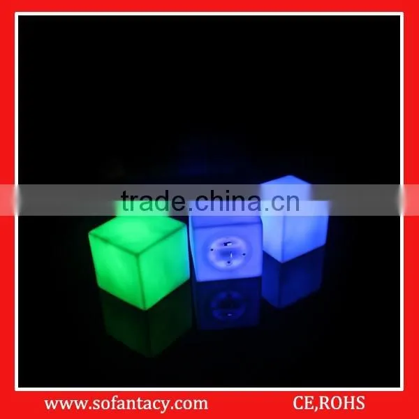 colour changing cube shape light up mood light