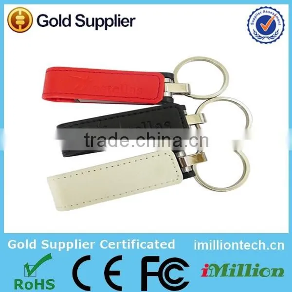 Keychain Leather USB Flash Drives Bulk Cheap