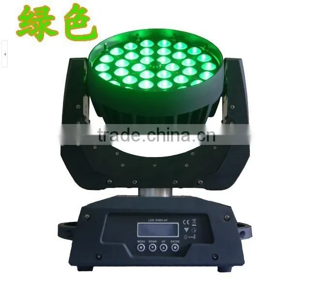 rgbw zoom 36x10w 4in1 led moving head wash light IP20 led zoom moving head light