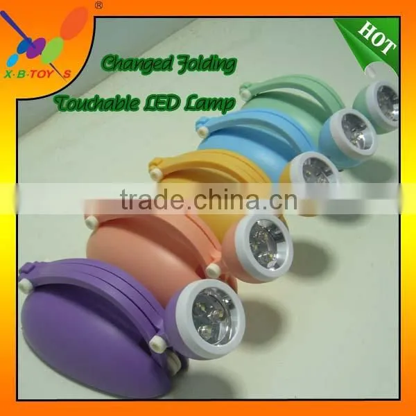 Smart Folding Lamp,Popular gift lamp,3-LED Changed & Folding Touchable Table LED Lamp.
