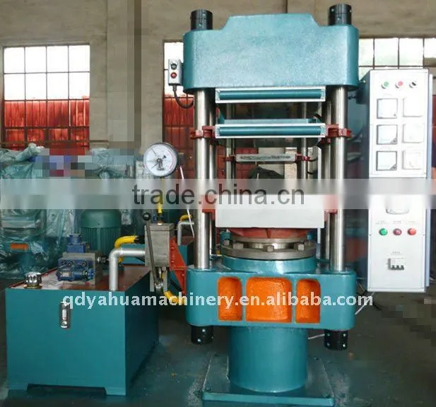 Four Column Type 2 Stations Rubber Shoe Sole Making Machine/Rubber Wheel Plate Rubber Vulcanizer/Curing Press