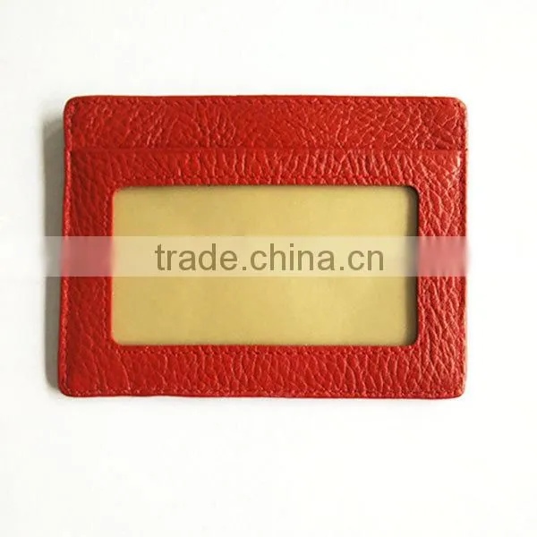 hot factory direct hot sale faux leather card holder wholesale
