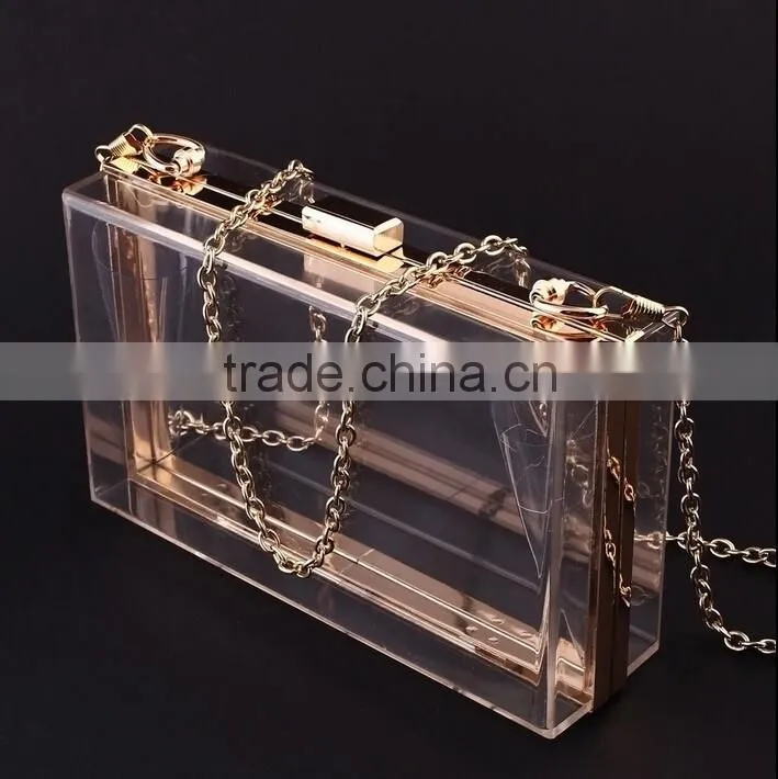 Fashion design ladies party evening acrylic clutch bag
