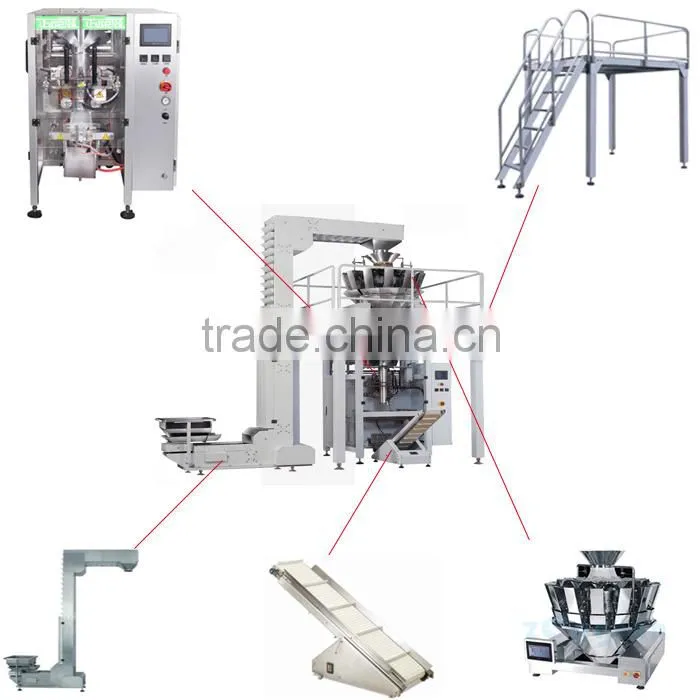 Professional Popcorn Automatic Vertical Packaging Machine Unit