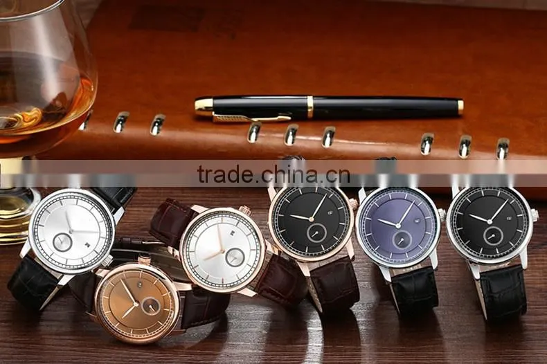 2015 Top Brand Best Fashion Genuine Leather Watches Men Wrist Watch,leather western wrist watches