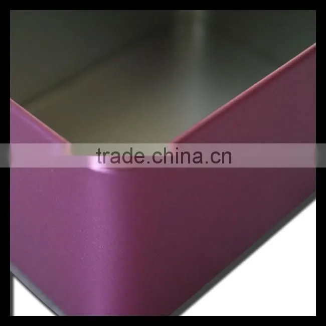 Rectangle Shape Custom Printed Recyclable Feature Candy Metal Tin Box With High Quality