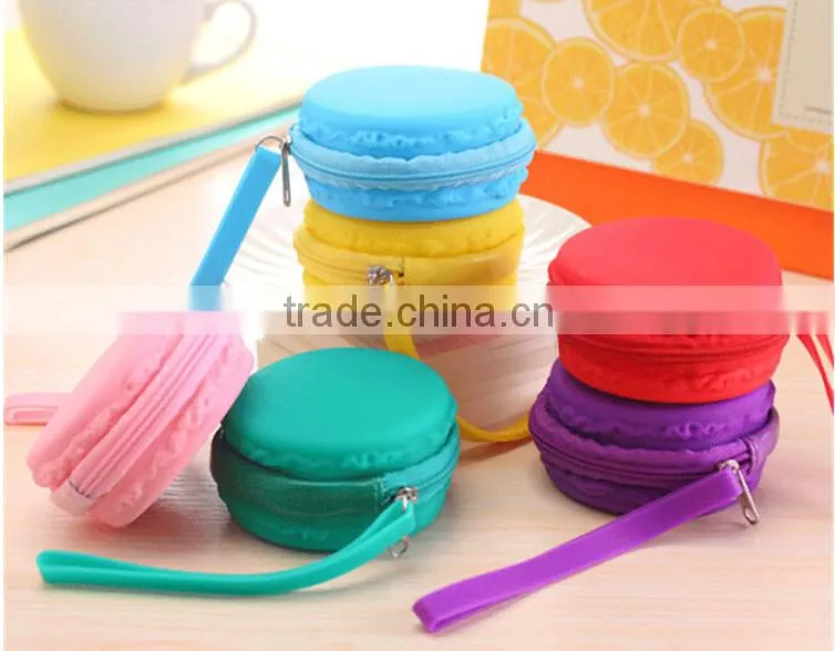 Christmas gift cute Macaron shape silicone Jewelry box,silicone Jewelry container