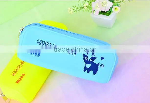 Customize silicone pencil bag ,wholesale pencil box,high capacity pencil case