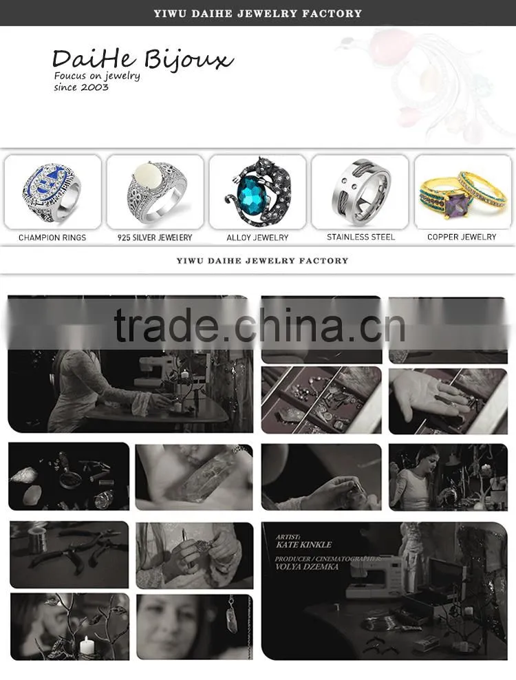 daihe customized design cubic zirconia engagement rings