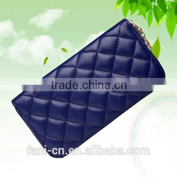 2015 very popular embroidery PU wallet with high quality for woman